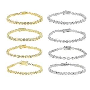 Various Shaped Geometric Bezel Cubic Zirconia 5A CZ Tennis Chain Bracelet Classic Fashion Women Jewelry - Image 5