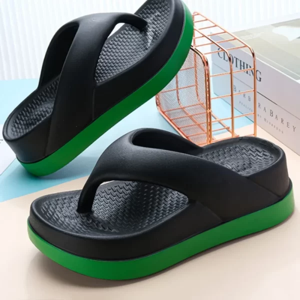 Woman flip flops Popular Design Shoes 2024 trend Casual Platform Sandals non-slip Outdoor slippers Unique features Flat sandals - Image 3