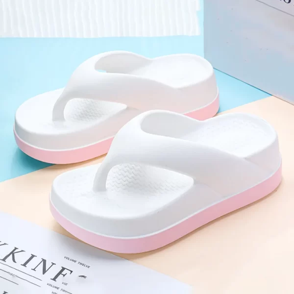 Woman flip flops Popular Design Shoes 2024 trend Casual Platform Sandals non-slip Outdoor slippers Unique features Flat sandals - Image 5