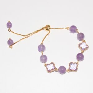 Lucky Clover Agate Bracelet - Image 6